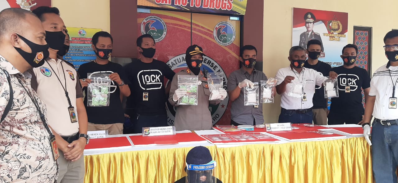 Simpan Sabu dan Extacy Senilai Rp1,05 M, Warga Natar Diamankan Polres Metro