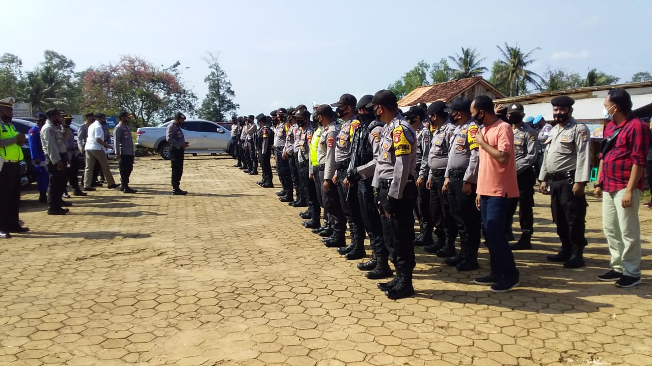 Undi Nomor Urut Paslonkada, Polres Lamtim Sebar Personel di Tiga Titik