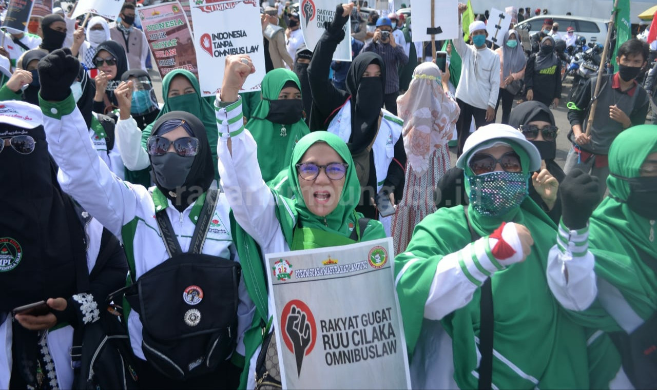 Lagi, Aksi Menolak UU Cipta Kerja