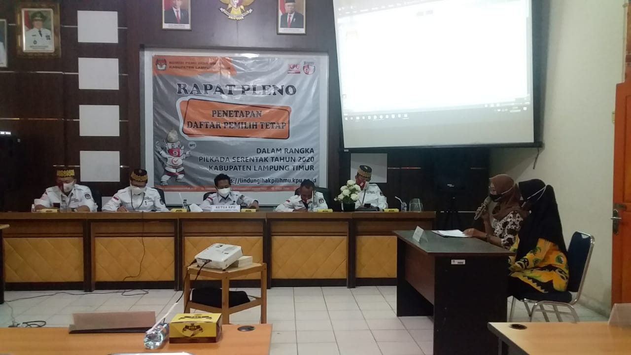 Catat, Ini DPT Pilkada Lamtim