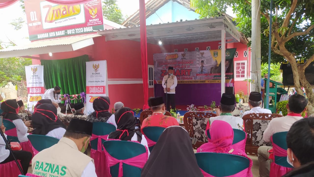 Baznas Lamteng Launching Z-Mart Guna Tingkatkan Usaha Warung Kecil