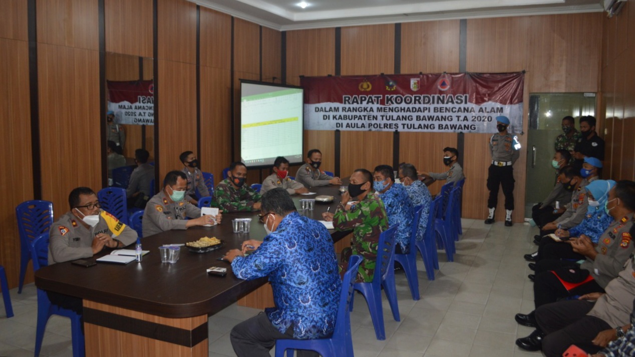 Rapatkan Barisan, Polres, Kodim, dan Pemkab Tuba Siapkan Diri Hadapi Bencana Alam