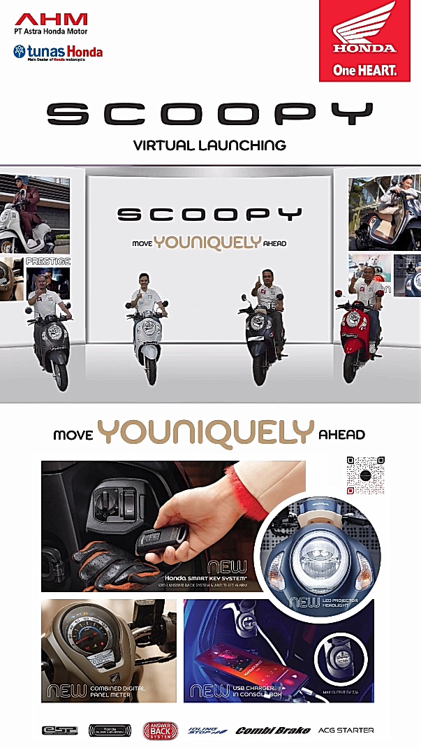 Scoopy Generasi Terbaru, Resmi Mengaspal di Lampung