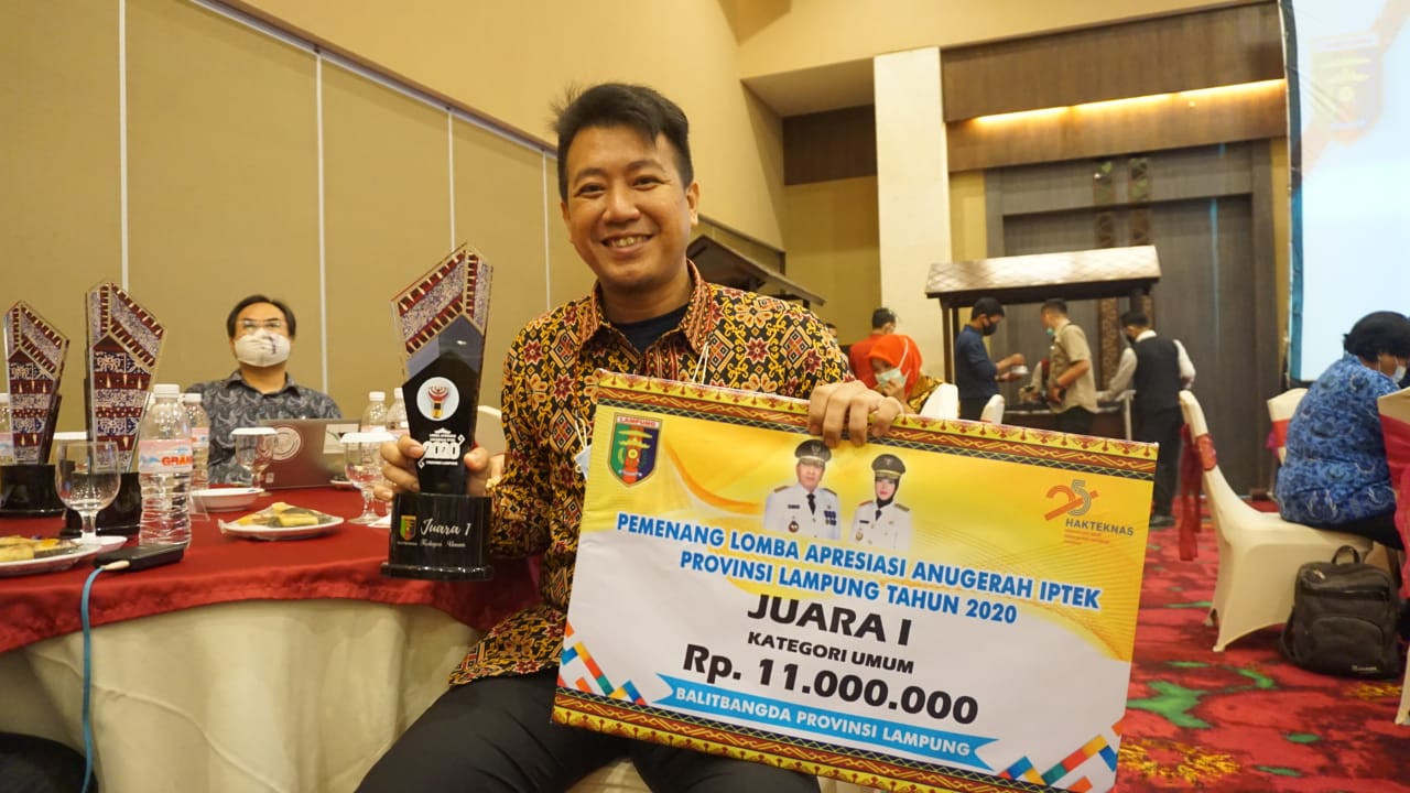 Dosen Universitas Teknokrat Raih Juara di Ajang Anugerah Iptek 2020