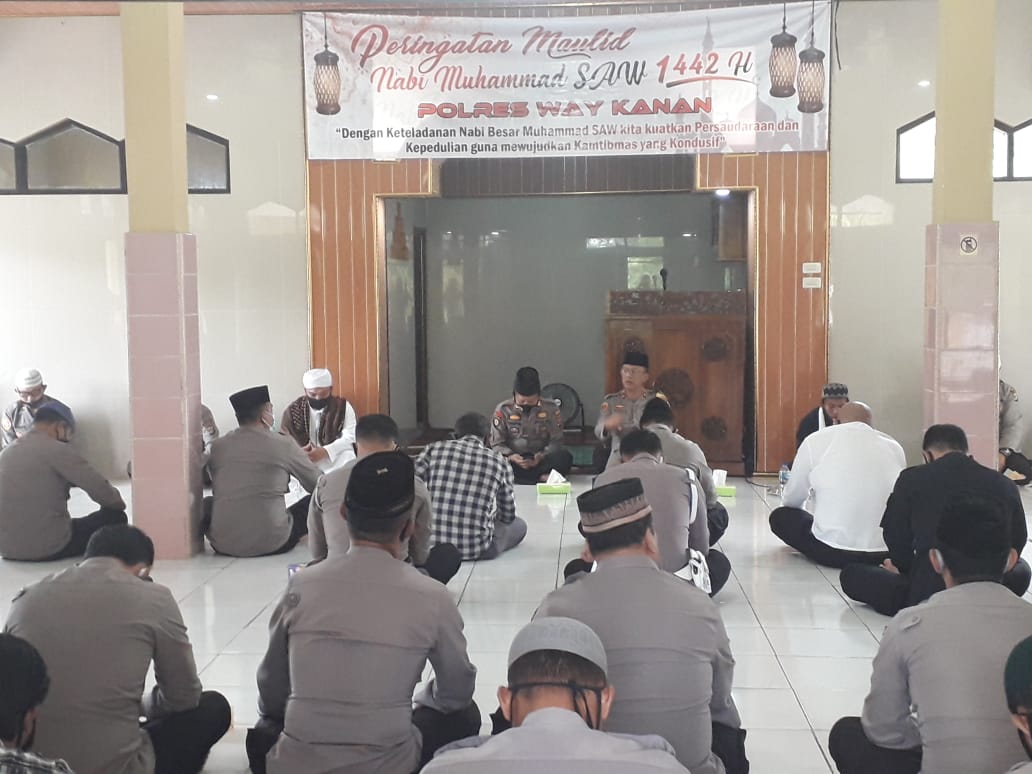 Polres Waykanan Gelar Peringatan Maulid Nabi