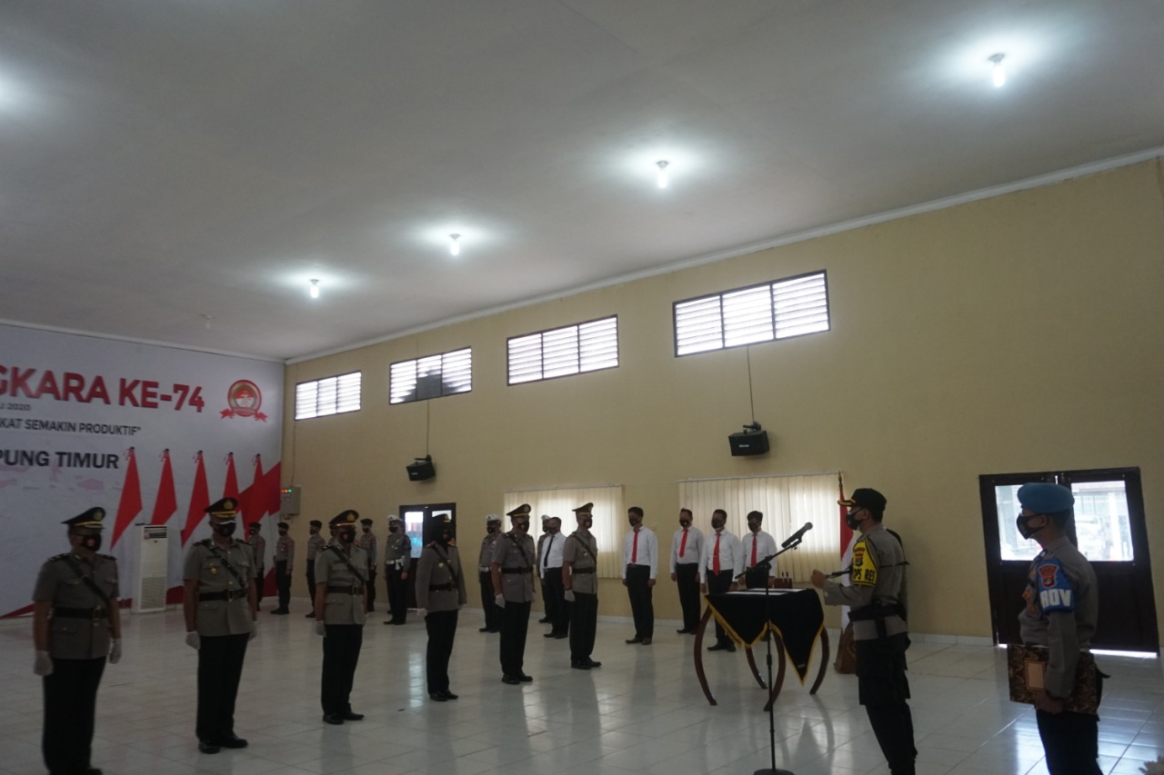 Tiga Perwira Polres Lamtim Dimutasi