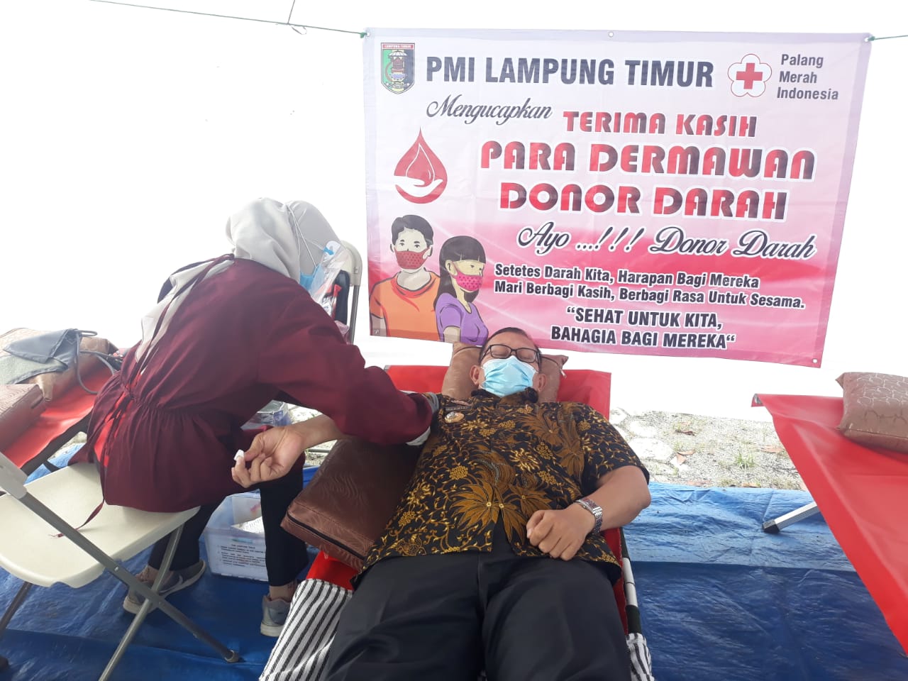 Korpri Lamtim Gelar Donor Darah