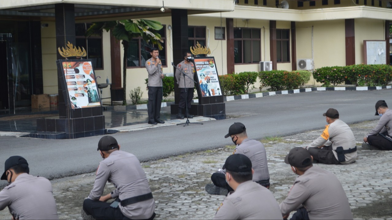 100 Personel Polres Tuba Backup Pilkada Lamteng