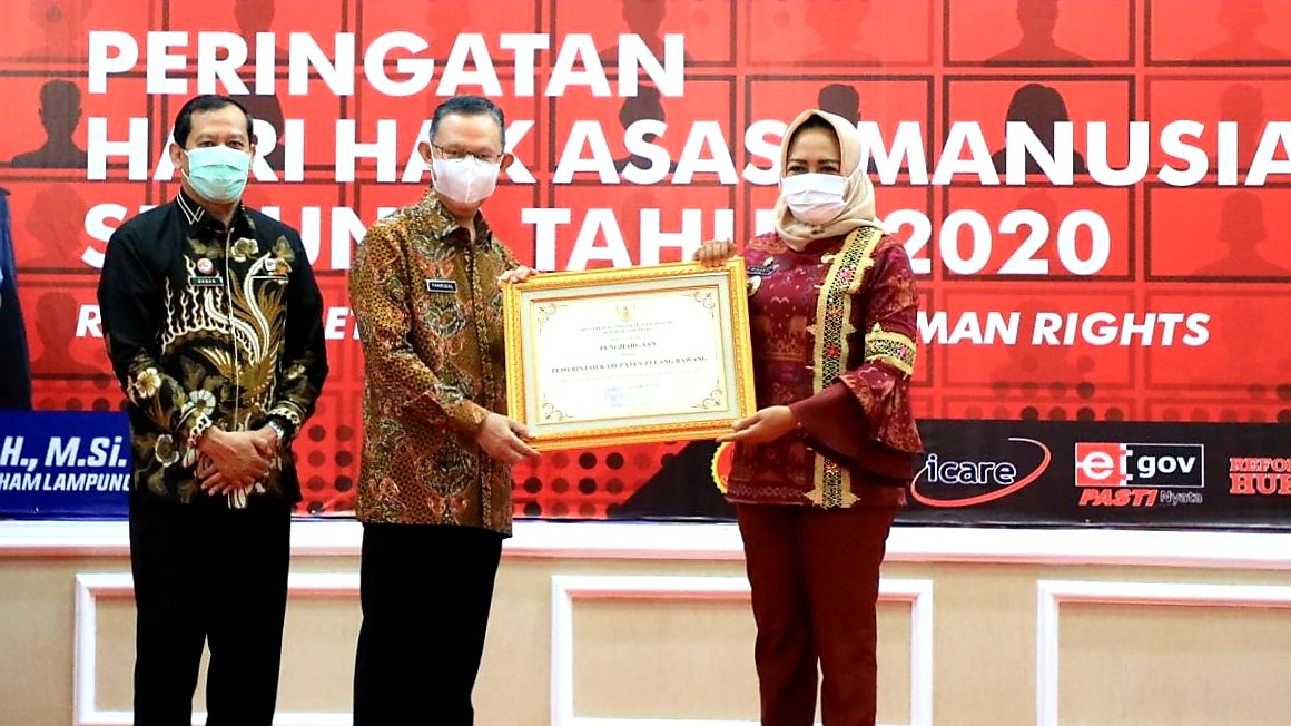 Lima Tahun Berturut, Pemkab Tuba Terima Penghargaan Dari Kemenkumham