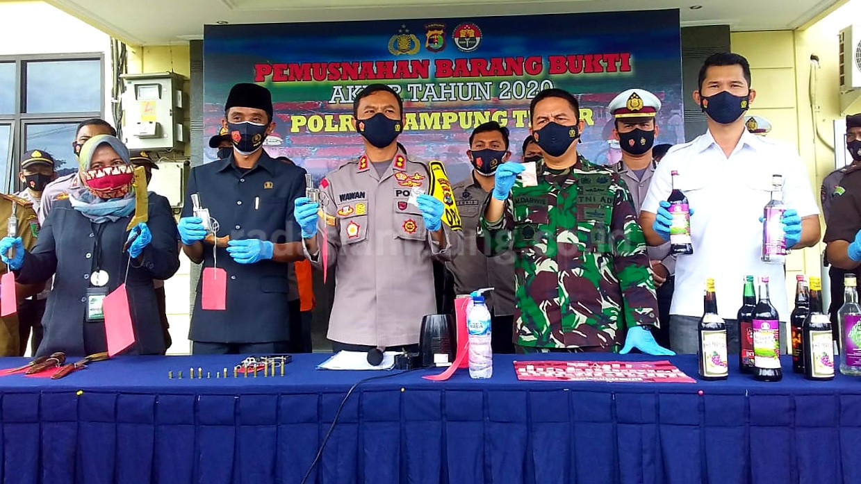 Kurun Waktu 1 Tahun Polres Amankan 573 Tersangka