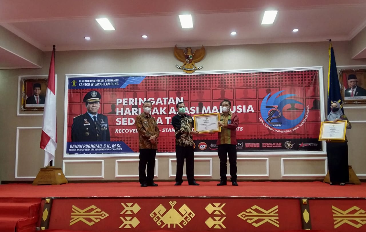 Lapas Waykanan Raih Penghargaan Berbasis Pelayanan Publik