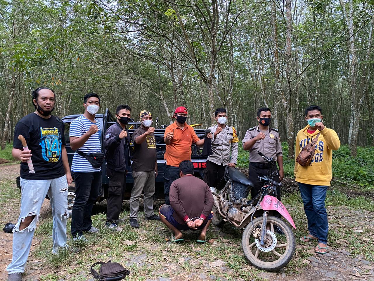 Polisi Bekuk Spesialis Curanmor di Waykanan