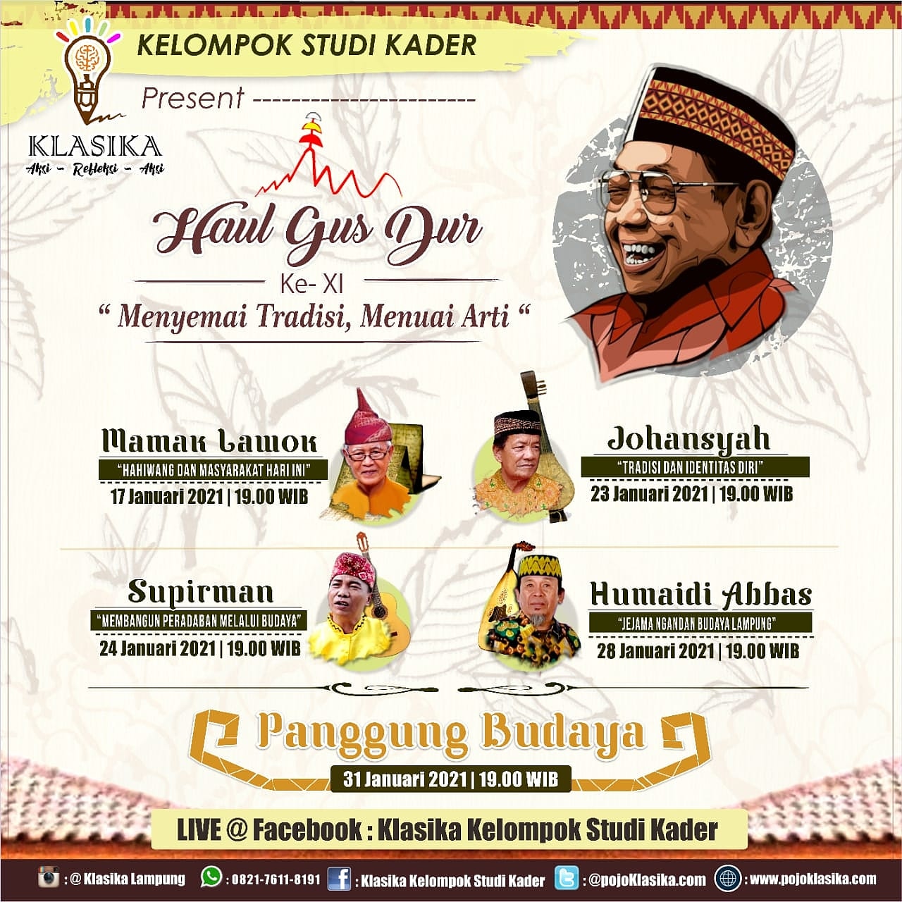 Hidupkan Tradisi Lokal lewat Haul Gus Dur