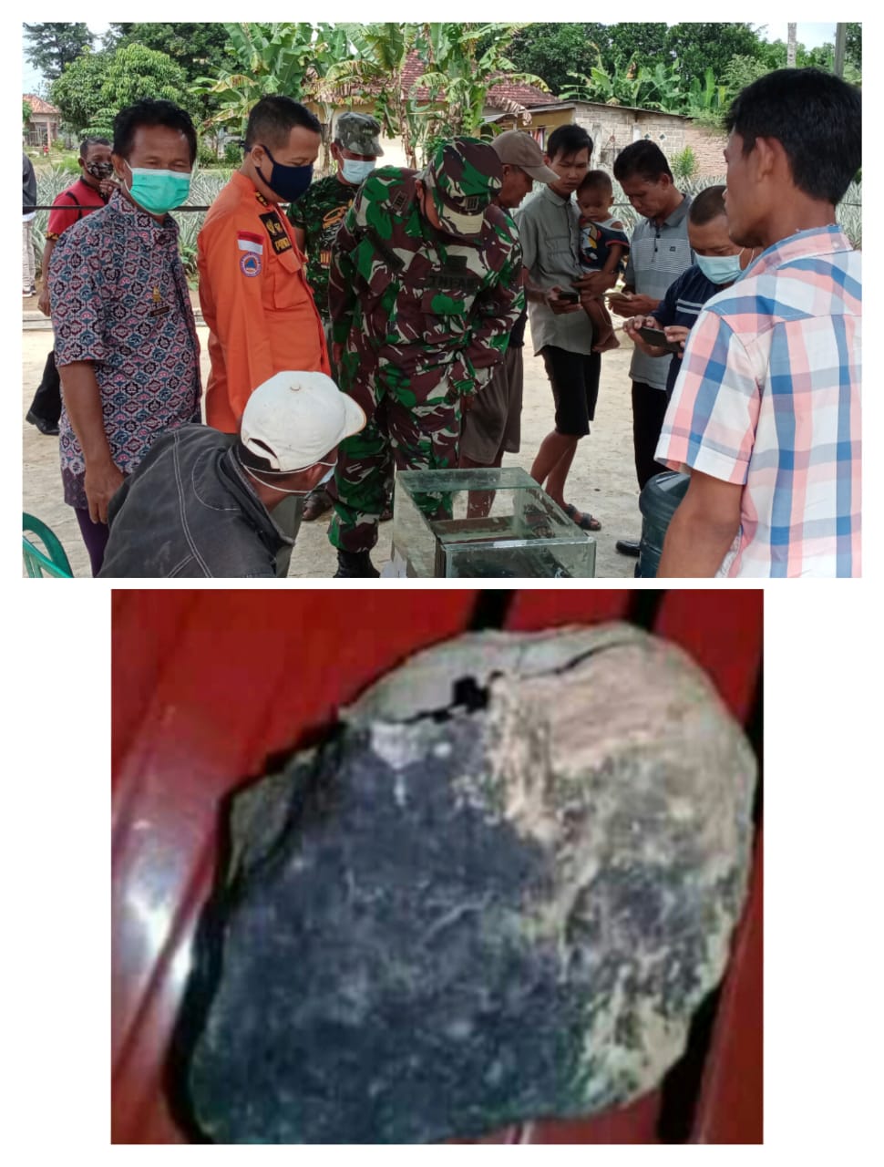 Heboh, Batu Panas Diduga Meteor Jatuh di Punggur