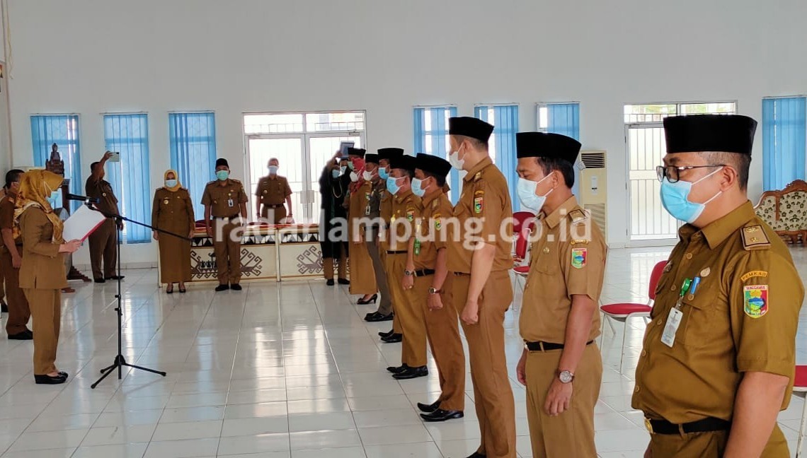 Bupati Tanggamus Lantik Pejabat Hasil Seleksi JPTP