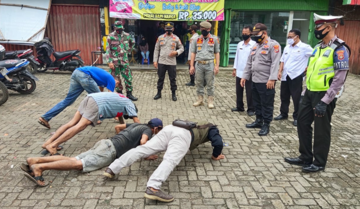Operasi Yustisi di Pasar Talangpadang, 253 Pelanggar Prokes Dapat \