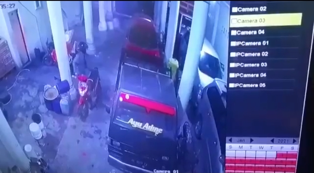Lagi, Pencurian Kendaraan Bermotor Terekam CCTV