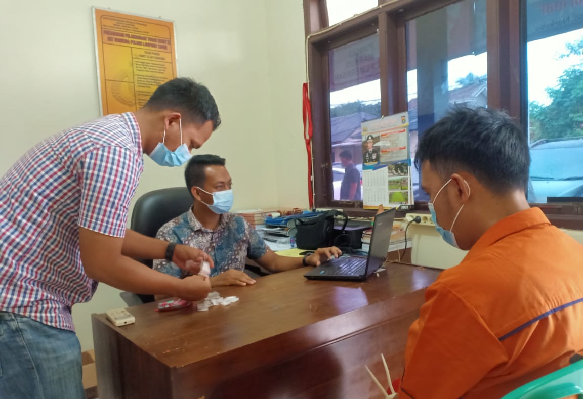 Polres Lamtim Amankan Pengedar 14,52 Gram Sabu