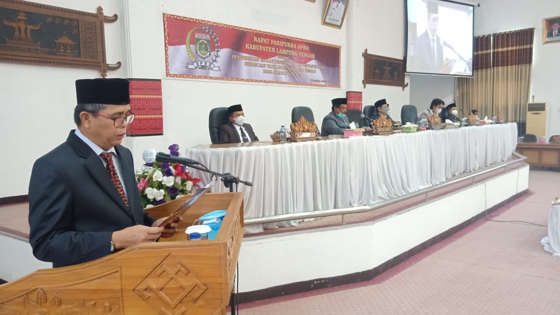 Paripurna Pengesahan Bupati-Wabup Terpilih Lamteng Minus Fraksi PDIP