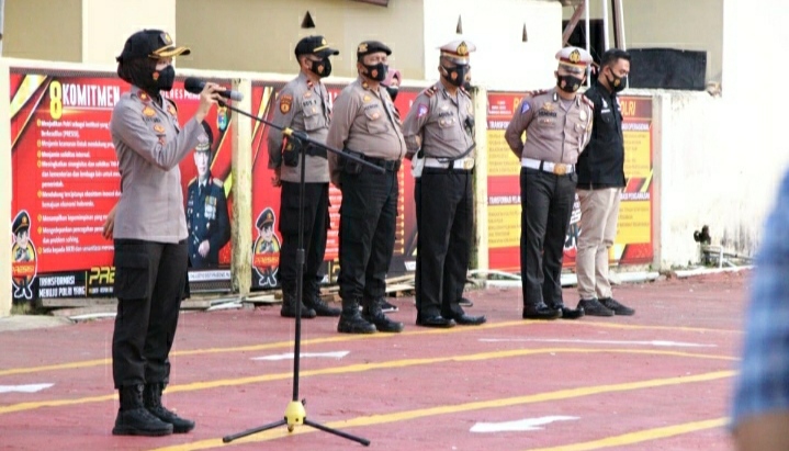 Polres Tanggamus dan Pesawaran Bantu Pengamanan Pilkakon di Pringsewu
