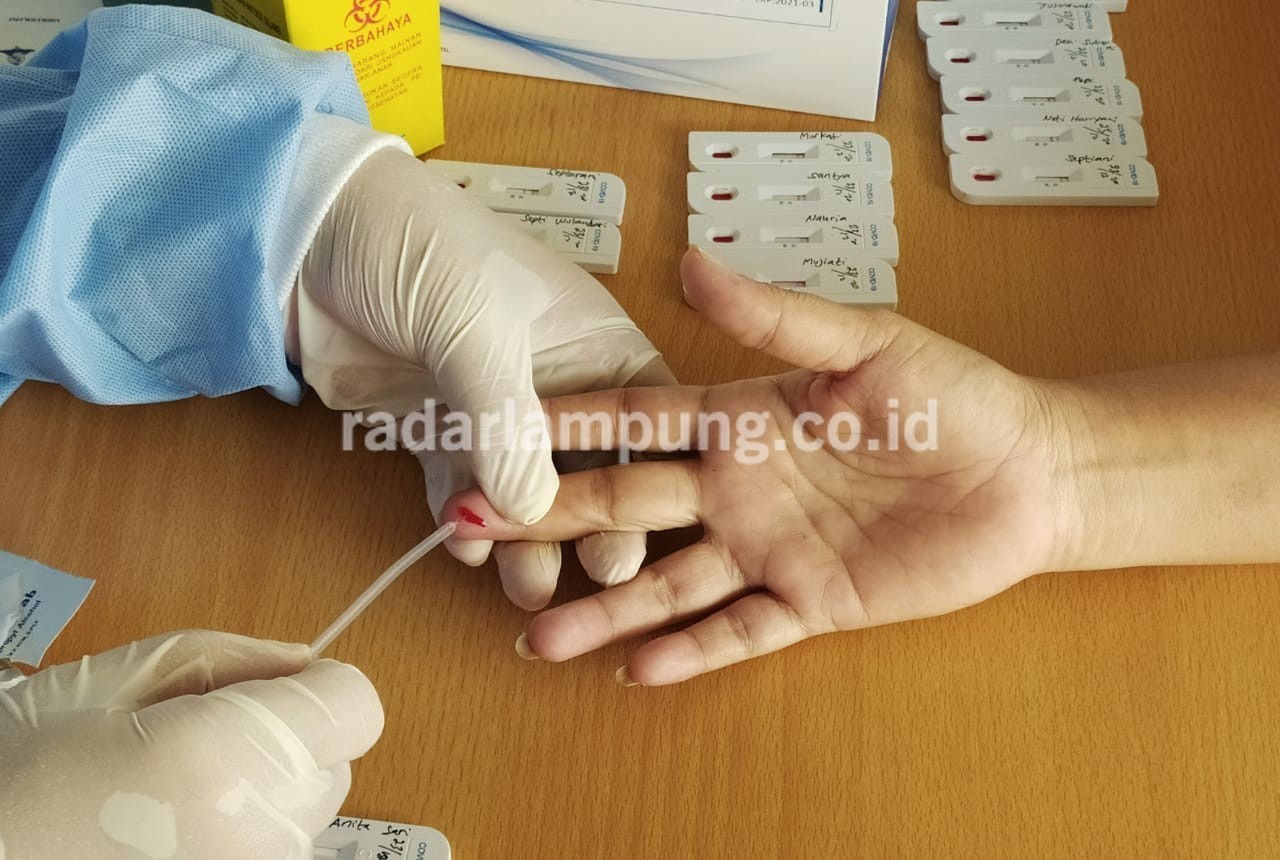 Pengamanan Pilkakon, 221 Personel Polres Pringsewu Rapid Antibodi
