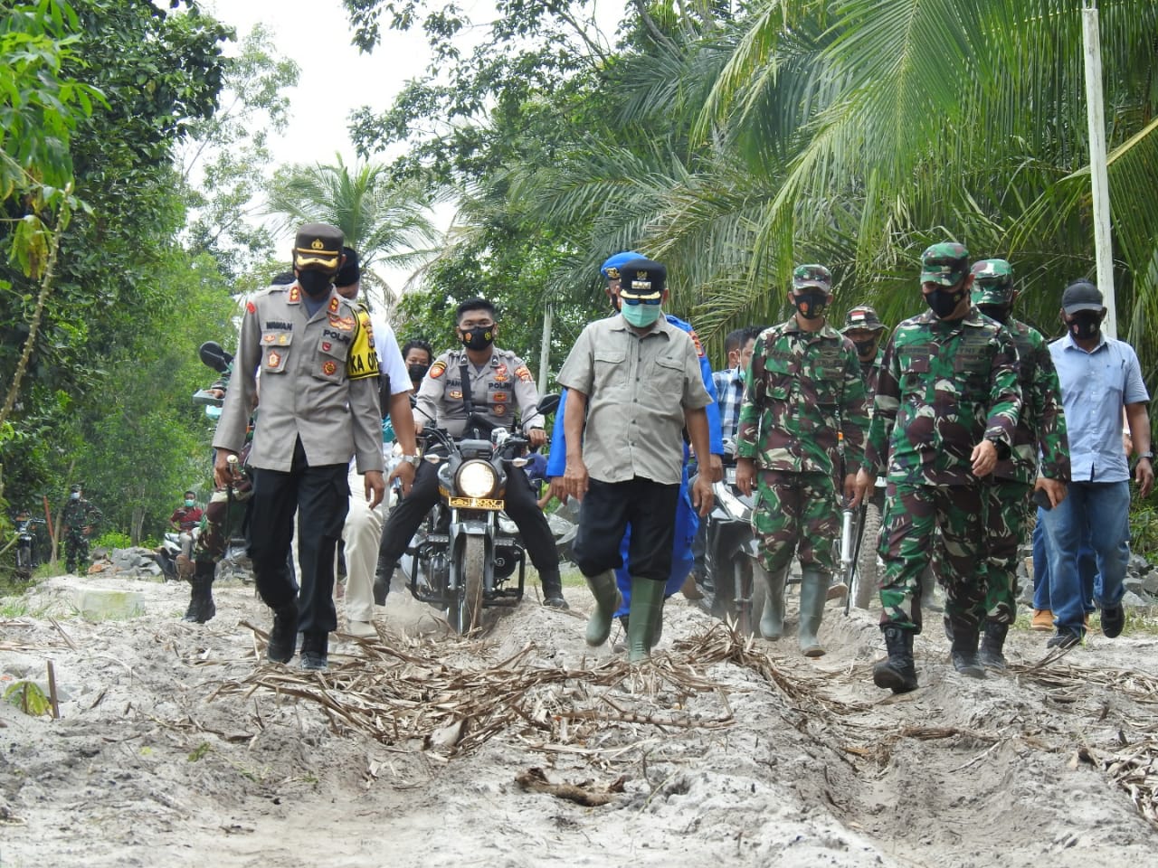 Bupati dan Forkopimda Lamtim Tinjau Lokasi TMMD