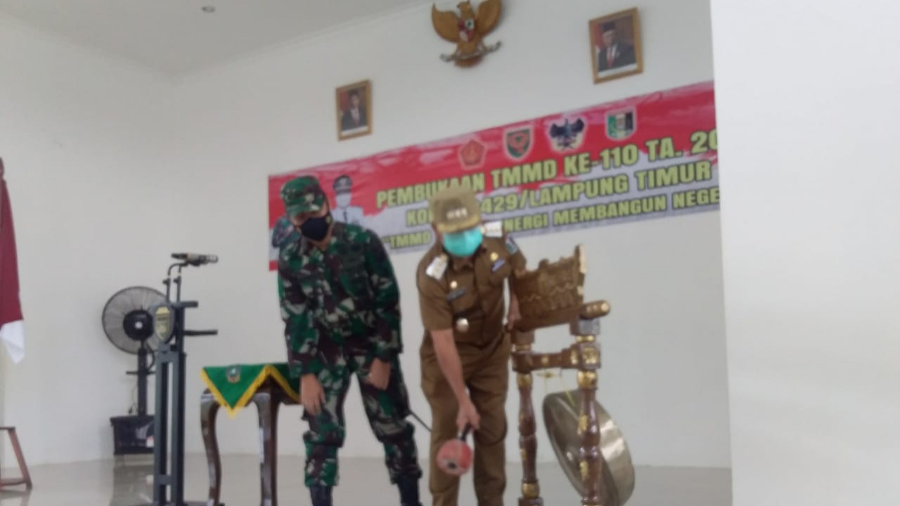 Bupati Lamtim Buka TMMD