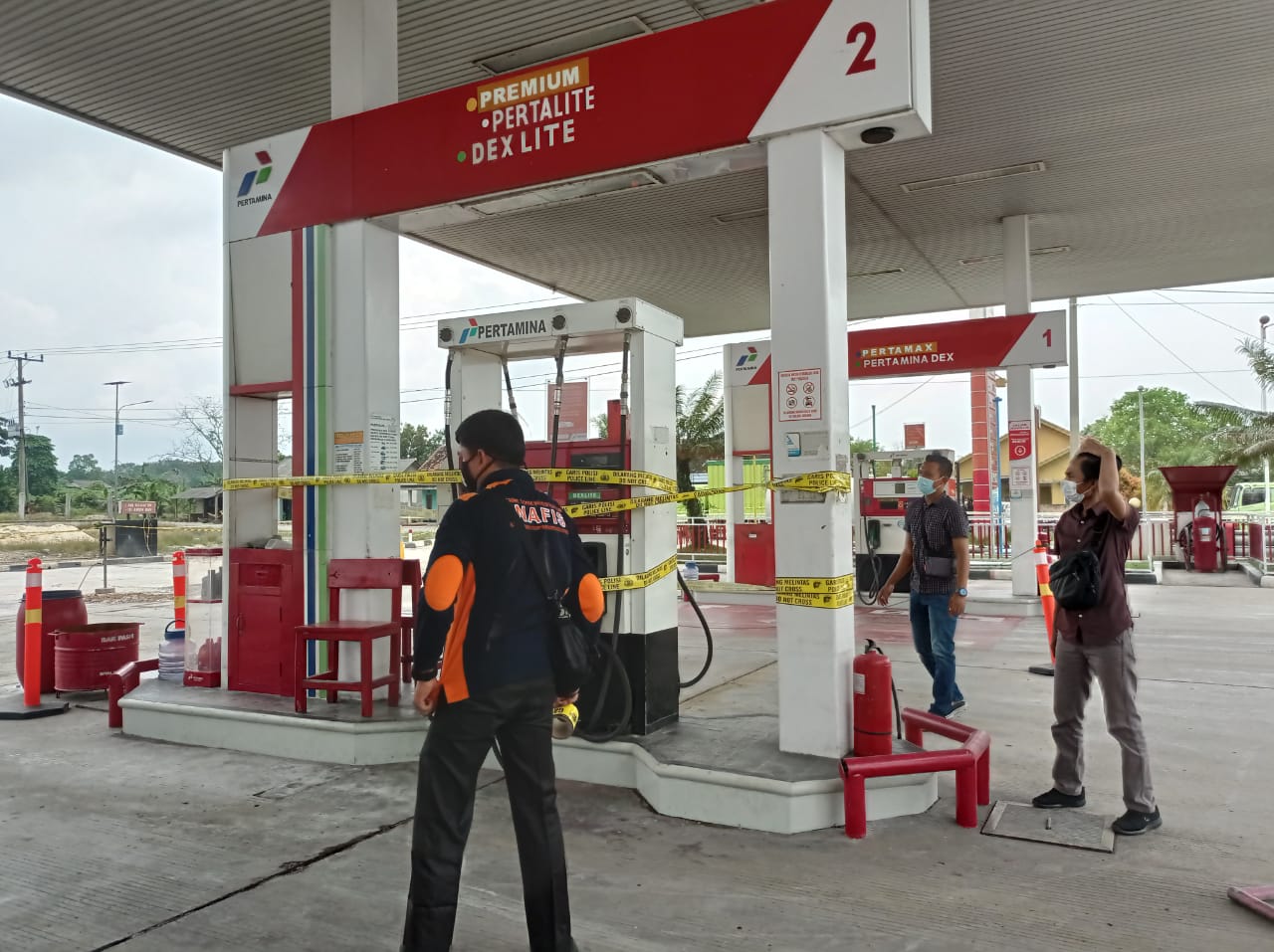 Polisi Tutup Sementara SPBU 24.345.115 Bawang Latak
