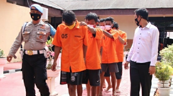 Satresnarkoba Bergerak, Enam Orang Ditangkap