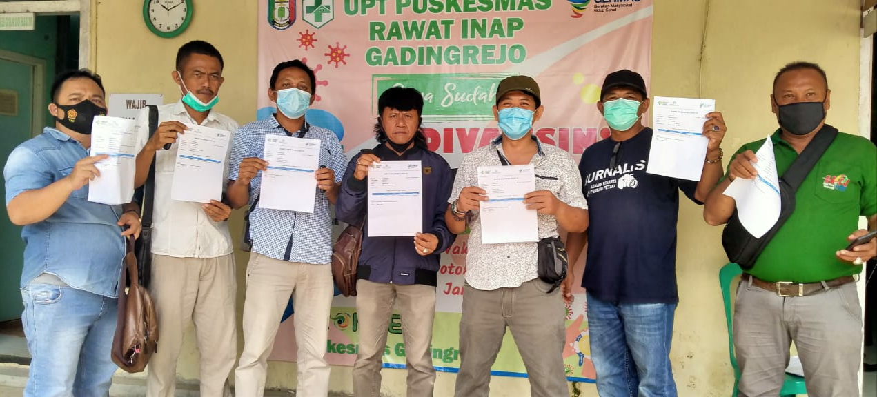 Anggota PWI Pringsewu Dapat Vaksin Covid-19