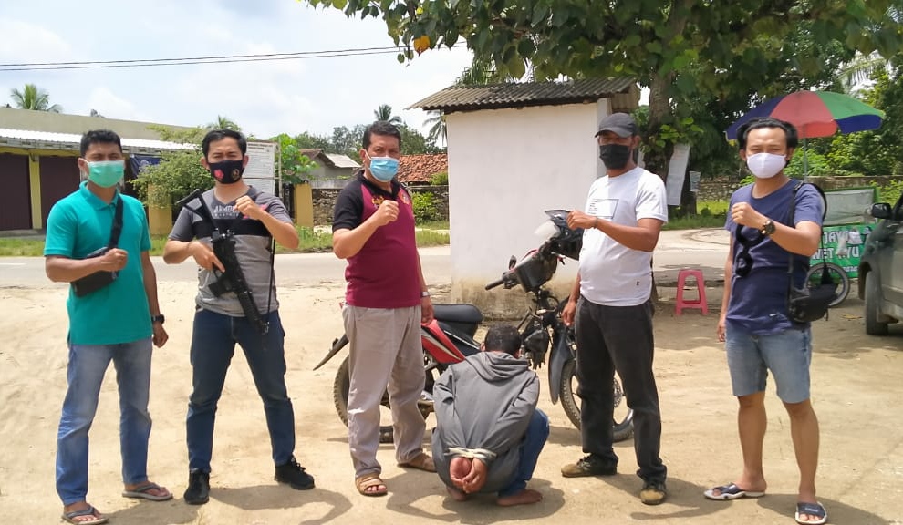 Unitreskrim Polsek Sekincau Tangkap Penggelap Motor
