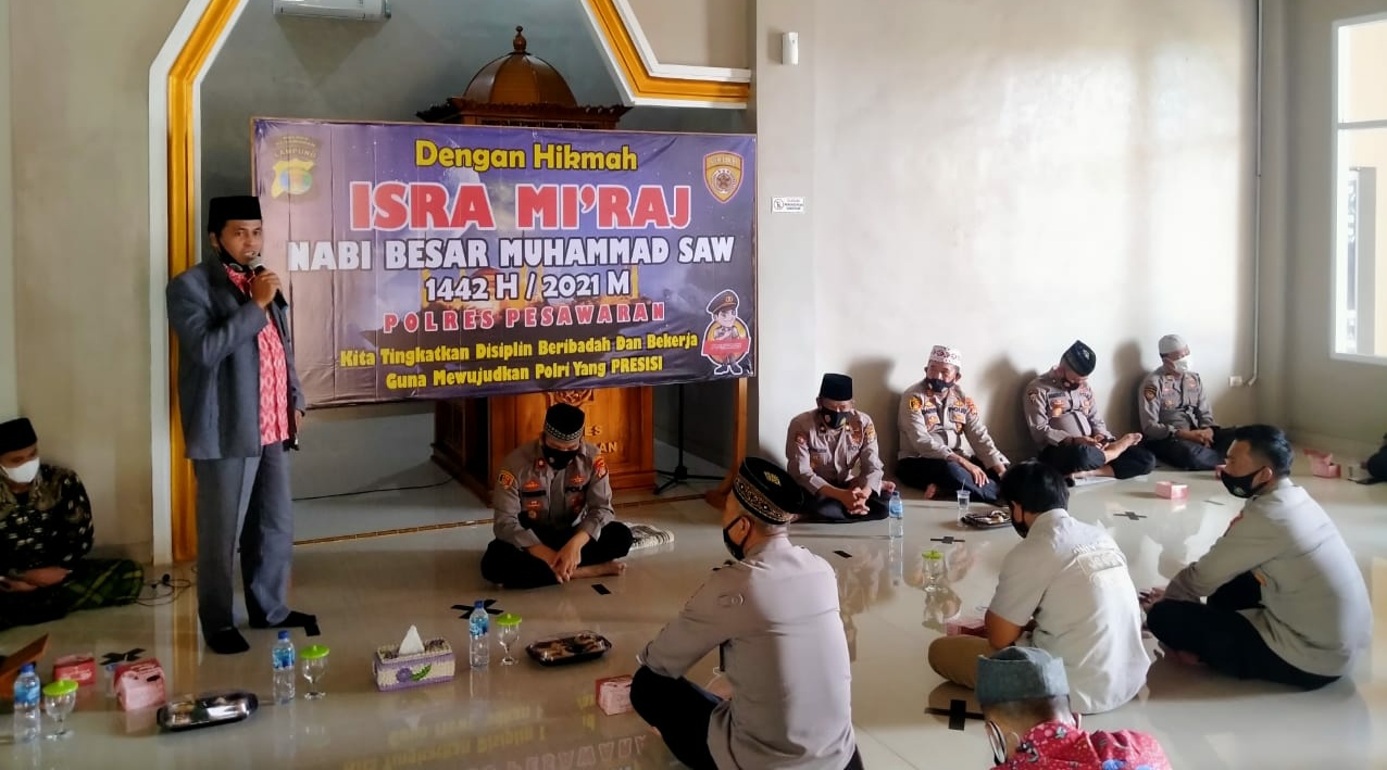 Peringatan Isra Miraj, Ini Pesan Wakapolres Pesawaran