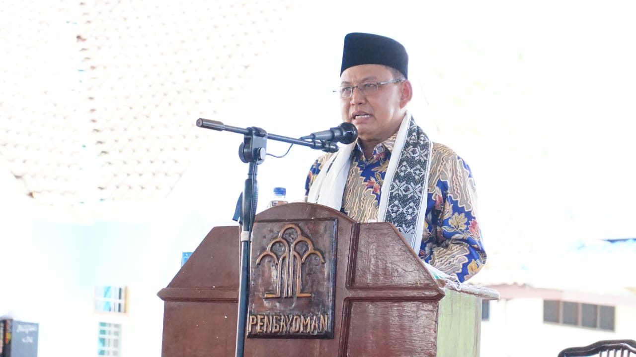Jadi Khotib Salat Jumat di Rutan Sukadana, Ini Pesan Dawam Kepada Warga Binaan