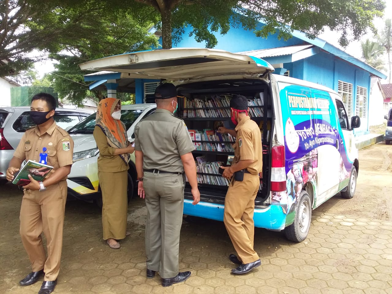 Masa Pandemi Covid-19, Lamtim Gelar Perpustakaan Keliling Saat Musrenbang