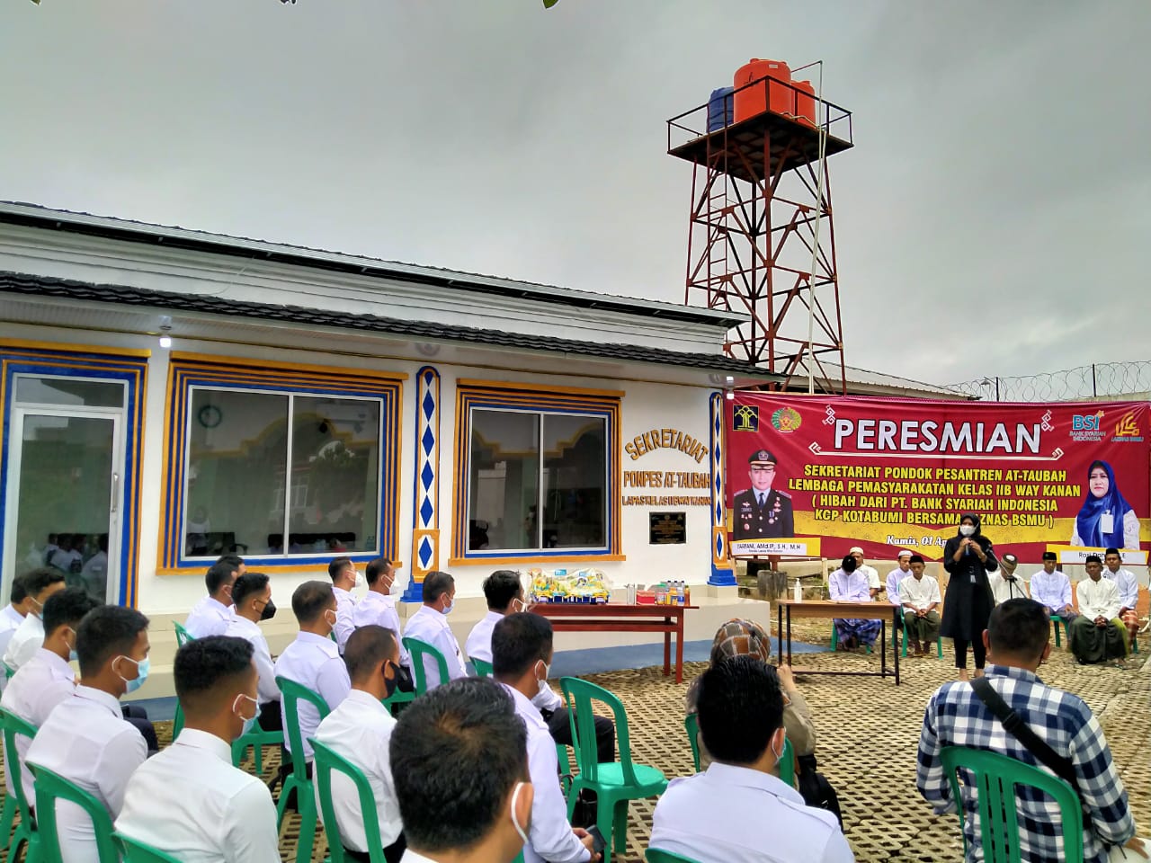 Hamdalah, Ponpes At Taubah Lapas Kelas IIB Waykanan Kini Punya Kantor Sekretariat
