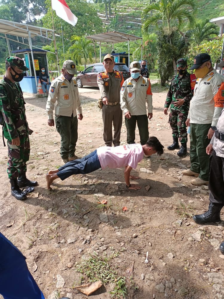 Tim Satgas Pesawaran Gelar Razia, Pelanggar Prokes Kena Sanksi