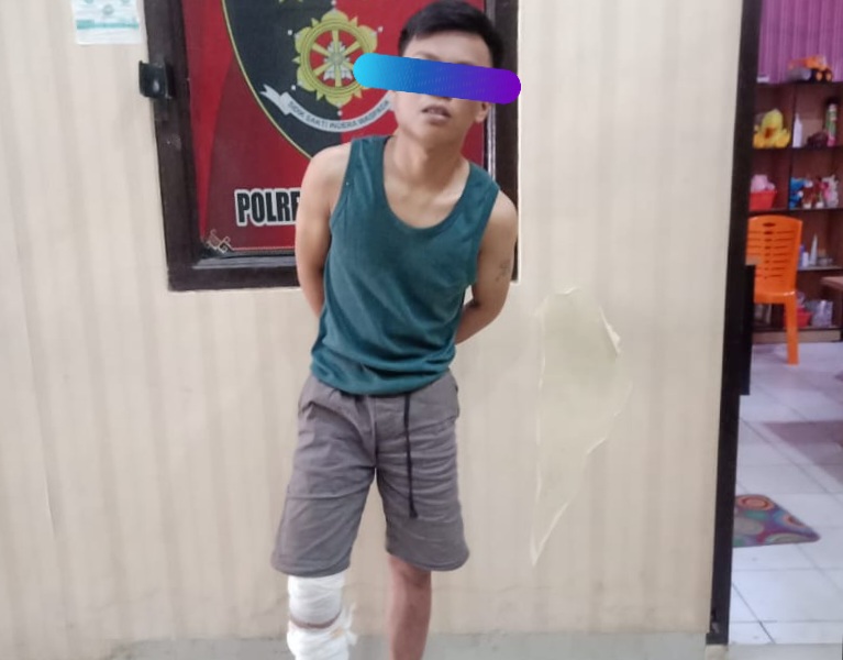 Dua Penjambret di Kotaagung Timur Ditangkap, Satu Ditembak
