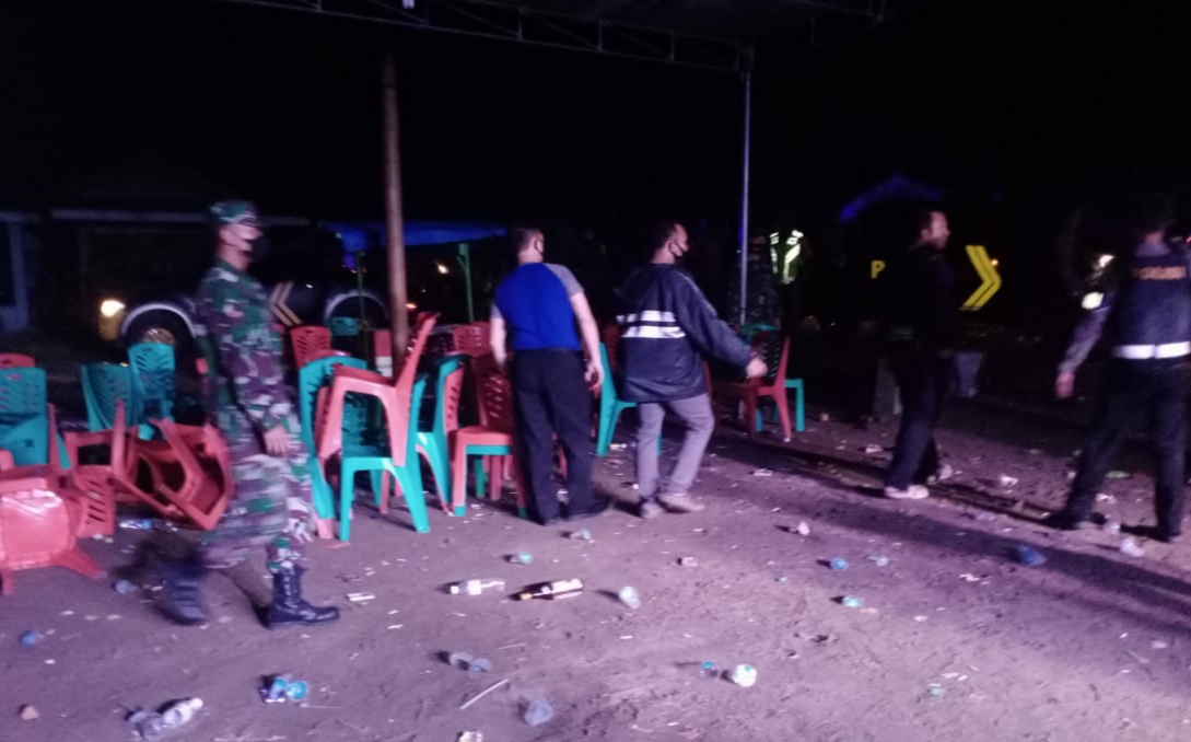 Lepaskan Tembakan, Tim Gabungan Bubarkan Organ Tunggal di Semaka