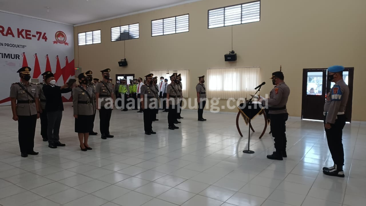 Kapolres Lamtim Serah Terimakan Jabatan Wakapolres Berikut 3 Kasat dan 2 Kapolsek