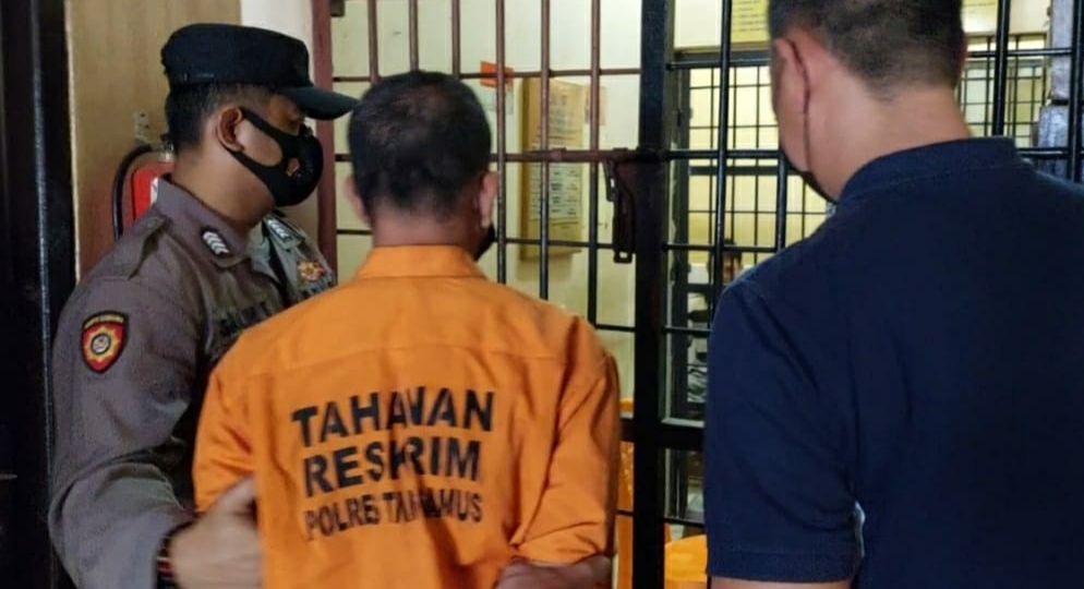 Dugaan Korupsi Anggaran Pekon, Mantan Pj. Kapekon Masuk Sel Polres Tanggamus