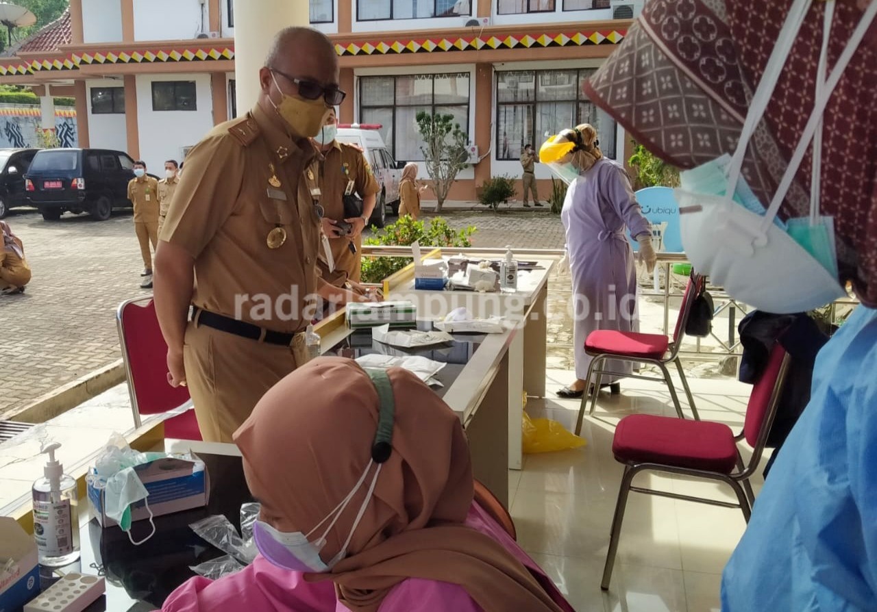 Rapid Tes Antigen, Satu ASN Pemkab Tanggamus Reaktif