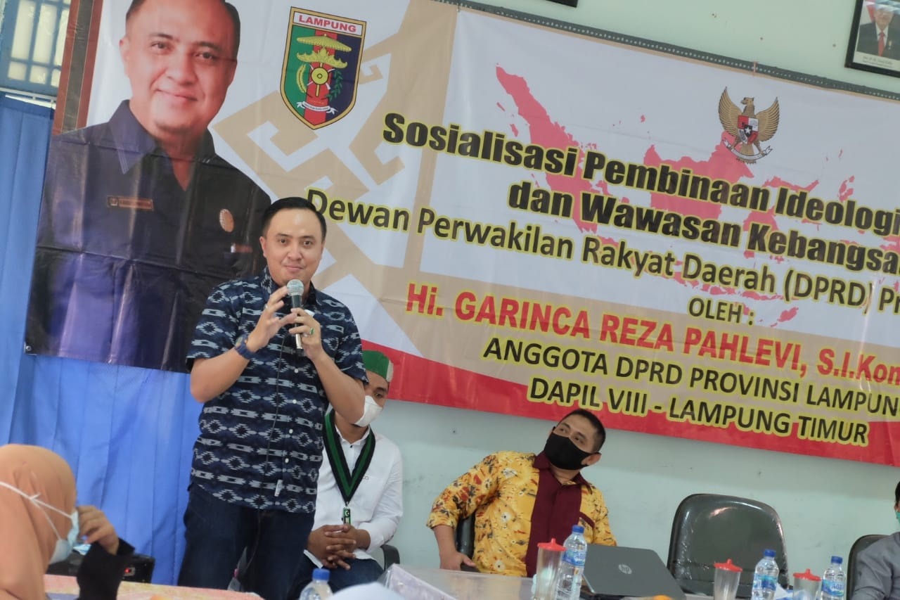 Anggota Komisi V Tanamkan Nilai Pancasila ke Mahasiswa Lamtim