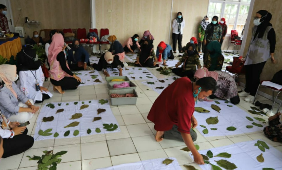 Dekranasda Lambar Beri Pelatihan Ecoprint