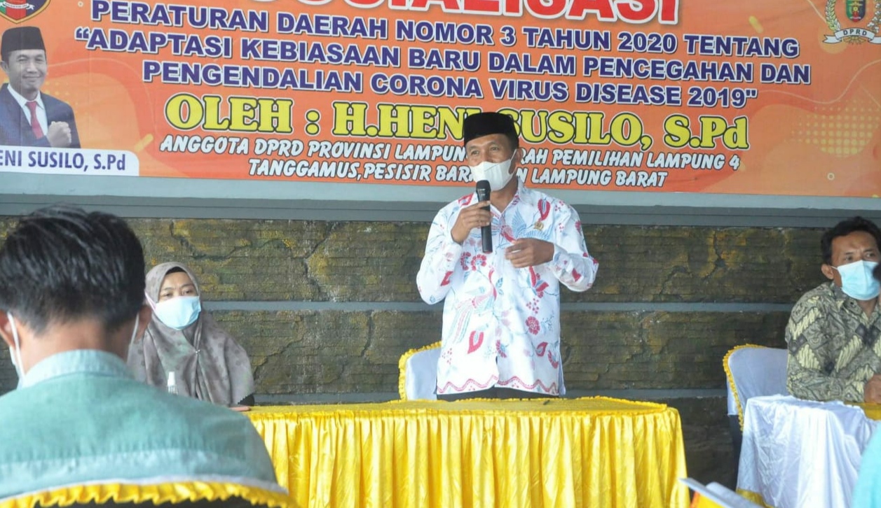 Sosialisasikan Perda Adaptasi Kebiasaan Baru Dalam Pencegahan dan Pengendalian Covid-19