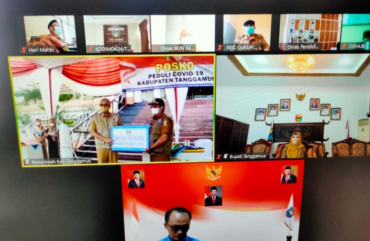 Bupati Tanggamus Launching Posko Peduli Covid-19, Bantu Warga yang Isoman