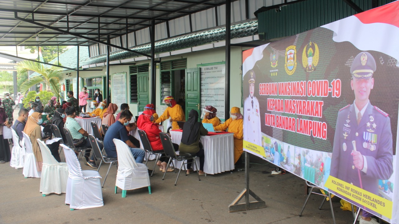 Kodim 0410/KBL Gelar Kegiatan Serbuan Vaksinasi