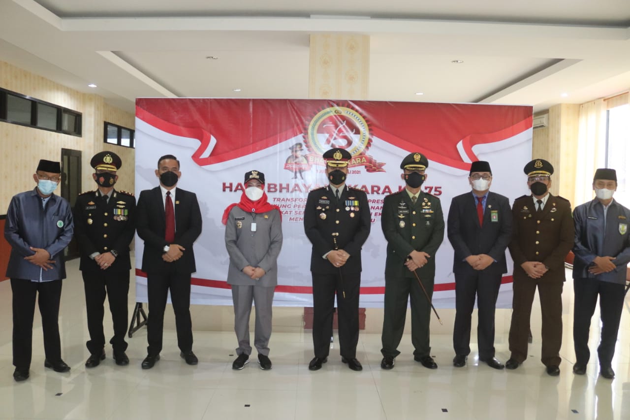 Dandim 0410/KBL Ikuti Upacara Virtual Presiden RI