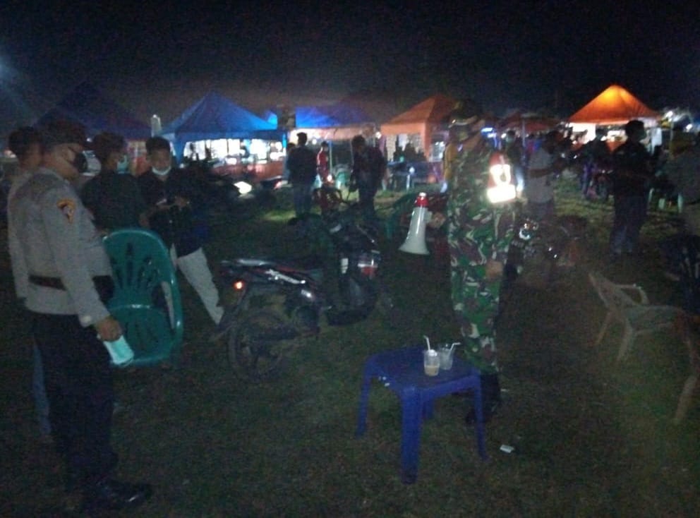 Personil Gabungan Gelar Operasi Pendisiplinan Prokes di Lamtim
