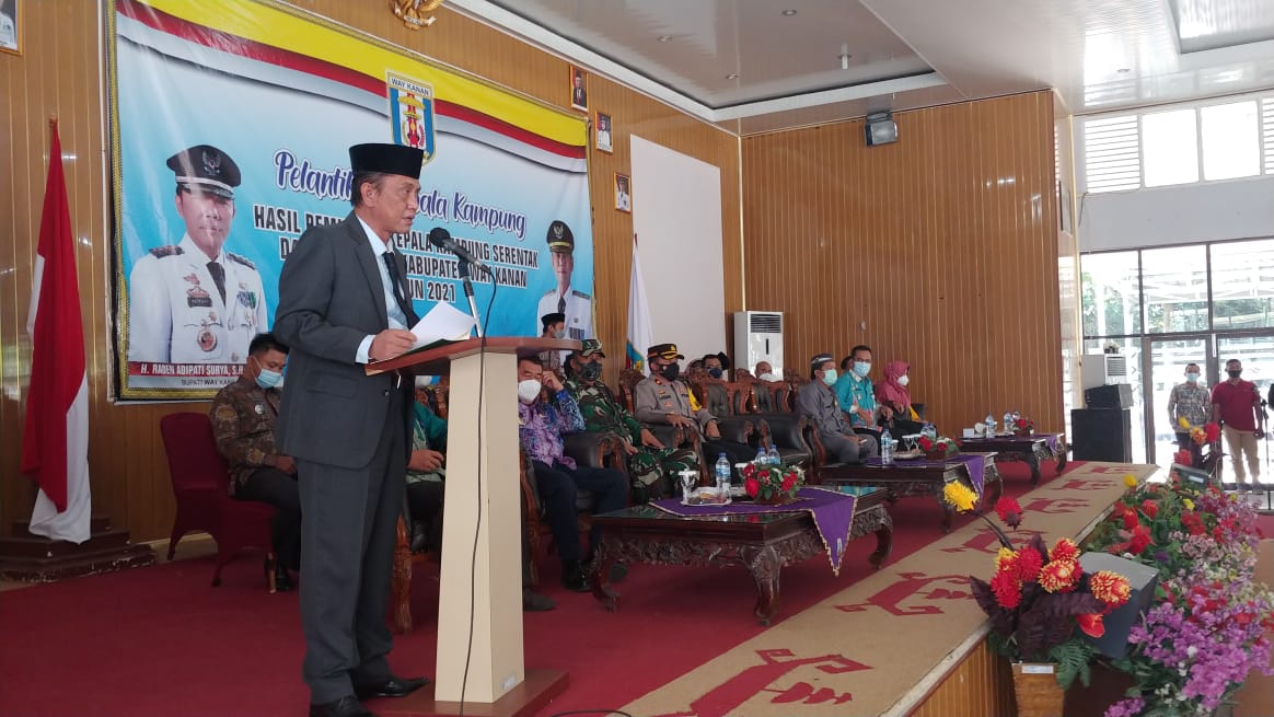 Pesan Tegas Wabup Way Kanan Kepada Kakam Soal Dana Desa