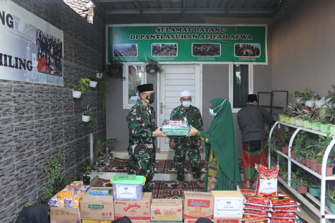 Dandim 0410/KBL Berikan Santunan ke Panti Asuhan